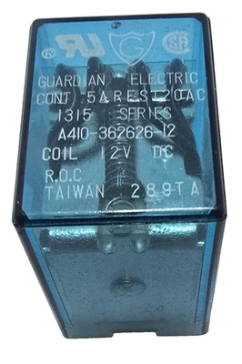 A410-362626-12 GUARDIAN ELECTRIC RELAY 4PDT 12VDC 5A - Image 1 of 3