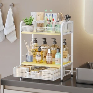 Consumest Bathroom Countertop Organizer - Bathroom Counter Shelf with Drawer,... - Picture 1 of 8