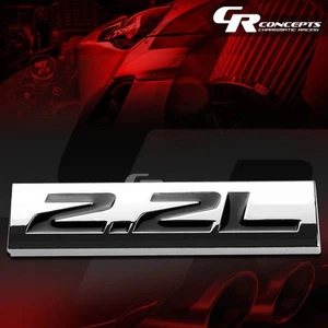 3M CINTA EN METAL EMBLEMA CALCOMANÍA LOGOTIPO ADORNO INSIGNIA CROMO PULIDO NEGRO 2.2L 2.2 L - Imagen 1 de 2