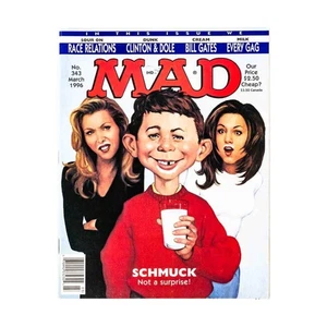 E. C. Publ MAD Magazine  #343 "Political Race Relations, Clinton & Dole, Mag VG - Picture 1 of 1