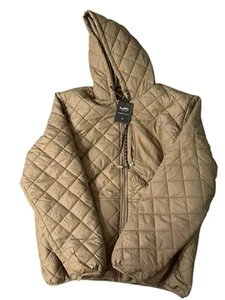 Mack Russo Men’s Beige Light weight Puffer Bomber Jacket Size XL - Picture 1 of 10