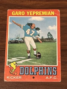 1971 Topps Football Garo Yepremian #121 Miami Dolphins 1971GY4 - Picture 1 of 4