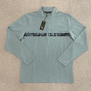 Travis Mathew Swell Season Golf 1/4 Reißverschluss blau Herren kleiner Viertelreißverschluss neu - Bild 1 von 11