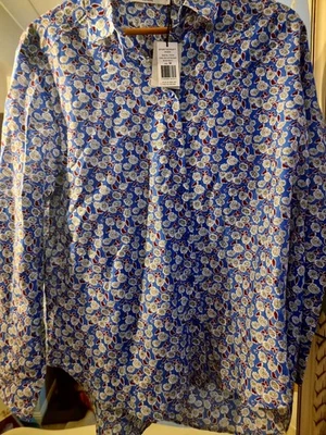 Sportscraft Shirt Size 16 Silk Blend Cotton New With Tags RRP$189.99 Blouse Top  - image 1 of 4