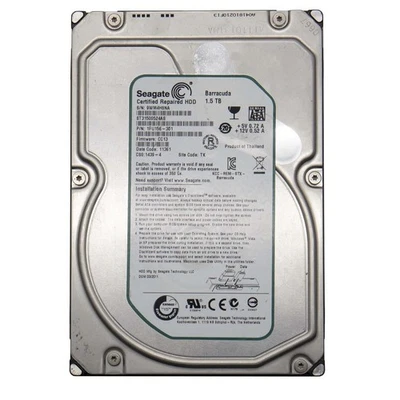 Hard Disk 1.5TB Seagate SATA 3.5" ST31500524AS 1500GB Internal Desktop Computer - Image 1 of 3