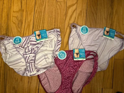 NWT 3 Vanity Fair String BIKINI Panties Illumination Nylon 18108 womens 8 8/XL - Image 1 of 4