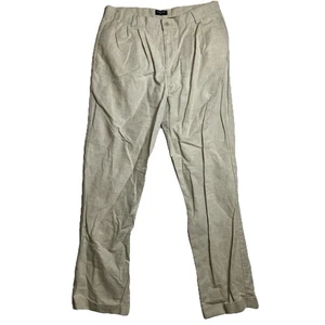 Dockers Leinenhose Herren 34x32 klassische Passform gerades Bein plissiert Chino Etikett 36x34 - Bild 1 von 12