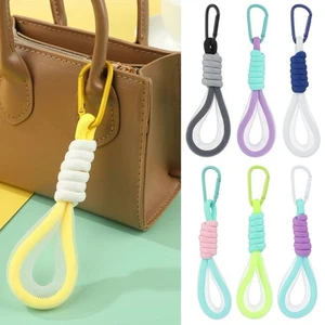 Fluorescent Color Keychain Lanyard Braided Strips Phone Strap Mesh Landyard - Photo 1 sur 18