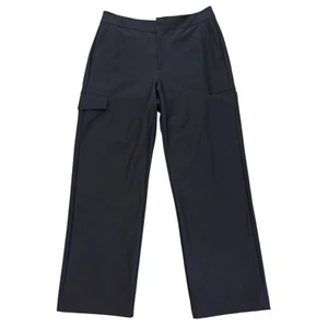 Athleta Stellar Cargo Trousers Womens Wide-Leg Black Nylon Spandex Blend 511139 - Picture 1 of 9