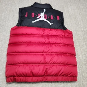 Jordan Nike Puffer Vest Youth Large 12-13 Yrs Fleece Lined Full Zip Air Retro - Picture 1 of 10