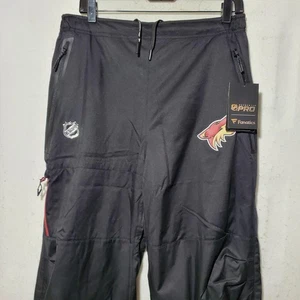 Pantaloni Arizona Coyotes da uomo neri NHL Hockey autentici Pro Track riscaldamento laterale - Foto 1 di 10
