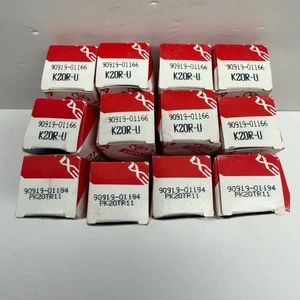 DENSO OEM TOYOTA SPARK PLUG LOT (x8) 90919-01166 K20RU (x4) 90919-01194 PK20TR11 - Picture 1 of 22