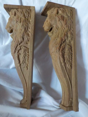 15" León Decoración Pared/Chimenea Reprimera/Estantería Ménsula Foto 1 de 4