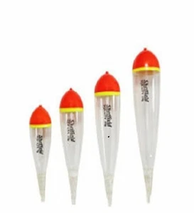 SHEFFIELD- Soft Squatty Clear Zeppler Style Fishing Float balsa-12gr Red - Picture 1 of 1