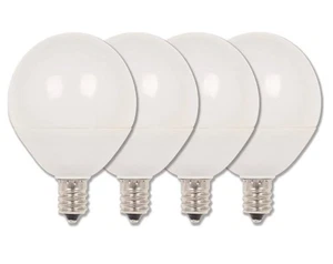 Westinghouse 60W Base G16-1/2 Dimmable Soft White LED Light Candelabra Base 4 Pk - Picture 1 of 5
