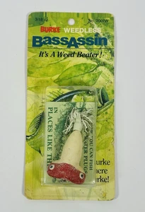 Vintage Burke Weedless Bassin Angelköder versiegelt in Verpackung - Bild 1 von 2