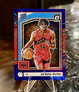 2024-25 Optic JA’KOBE WALTER RC #283 BLUE VELOCITY PRIZM SP Raptors Rated Rookie - Bild 1 von 2