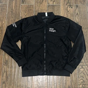 Uber Freight Mens Black Lightweight Full Zip Employee Driver Jacket Size. Large - Picture 1 of 2
