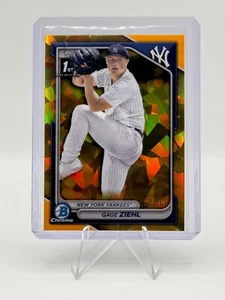 2024 Bowman Draft Sapphire Gage Ziehl 1st Bowman Gold Sapphire /50 Yankees - Picture 1 of 2