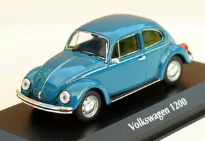 VW Beetle 1200 Year 1974-1985, Blue, Minichamps Model In M. 1:43 - Picture 1 of 6