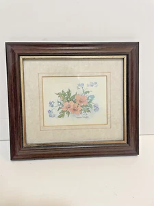 Lovely Vintage Floral Print By Christine Coleman Wild Flowers Cottagecore decor - Picture 1 of 16