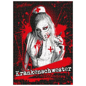 Puzzle 1000 Teile mit Poster KRANKENSCHWESTER Horror Motive Frauen mädchen - Bild 1 von 3