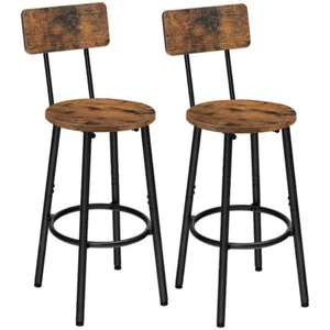 Bar Stools 25.2" Chairs Dining Room Kitchen Island Set of 2 Easy To Assemble New - Picture 1 of 9