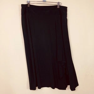 Chelsea & Theodore Large Women’s Skirt Black Side Zip Stretch - Picture 1 of 6