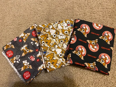 Paquete de 3 FQ de tela Fat Quarter Gremlins dibujos animados TV sin agua 100 % algodón Foto 1 de 4