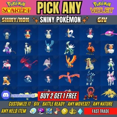 Pokemon Scarlet And Violet  - ✨Ultra Shiny Pokemon ✨6IV, Max EVs,Any Held Item. - Image 1 of 3