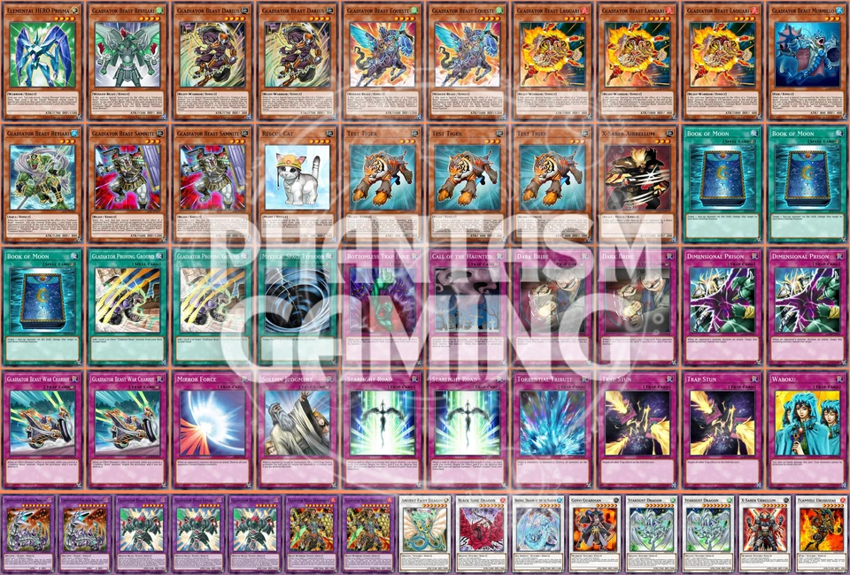 Gladiator Beast Edison Deck Gyzarus Heraklinos Stardust Dragon Yugioh - Image 1 of 1