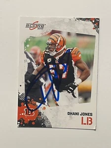Cincinnati Bengals DHANI JONES Signed Card - Picture 1 of 1