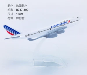 16cm Air France Boeing 747-400 Passenger Aeroplane Diecast Plane Aircraft Model - Picture 1 of 4