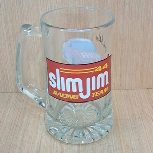 VINTAGE ~ 1991 NASCAR SLIM JIM Racing Team Bobby LaBonte #44 Glass Beer Stein - Picture 1 of 6