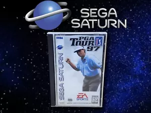 1996 Sega Saturn PGA Tour 97 Video Game Long Box CIB! - Picture 1 of 9