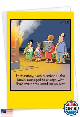 NobleWorks - Funny Father's Day Greeting Card with 5 x 7 Inch Envelope (1 Car - Image 1 of 4