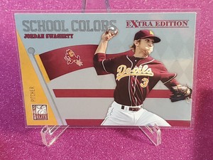 2010 Donruss Elite Extra Edition School Colors Jordan Swagerty #1 Cardinals 