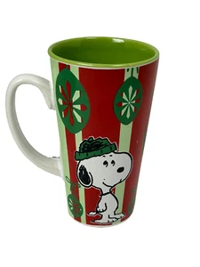 Peanuts Snoopy Christmas Ceramic Coffee Latte Mug Cup HAPPY HOLIDAYS - Picture 1 of 6