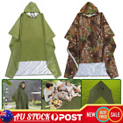 3-In-1 Multifunction Hooded Raincoat Hiking Camping Mat Outdoor Sunshade Poncho