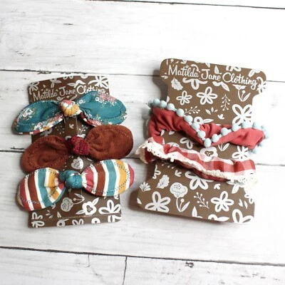 Lote de pinzas para el cabello de niña Matilda Jane lazos corbatas crujientes Foto 1 de 4