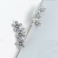 New 100% Authentic Sterling Silver Dazzling Daisy Clear CZ Stud Earrings
