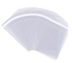 25 bolsas de polietileno transparentes 6x9 autosellantes almacenamiento artesanal envío embalaje - Imagen 1 de 3