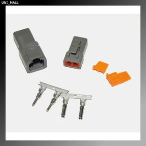 Deutsch DTP 2-Pin Genuine Connector Kit 12-14AWG Stamped Contacts, USA - Imagen 1 de 2