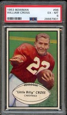 FB - 1953 Bowman - #96 - William Cross - PSA 6 - EX-MT