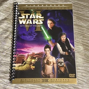 Handmade Spiral Notebook, DVD Artwork-Star Wars Episode VI Return Of The Jedi - Picture 1 of 8