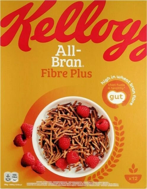 Kellogg's All-Bran Fibre Plus Bastoncini in Confezione da 500g