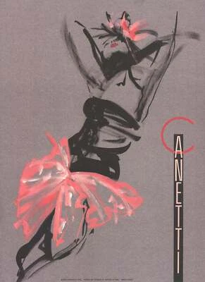 Litografía Offset 1989 contemporánea Michel Canetti Raphaela 33,5" x 24,5" Foto 1 de 4