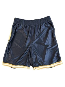 Tek Gear Men's Athletic Shorts, Size Medium, Navy/ Gold, Elastic Waist - Picture 1 of 7