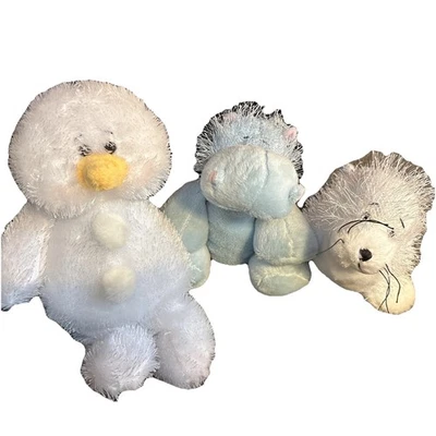 GANZ Webkinz White Seal Pup, Snowman,Hippo Small  Plush - Image 1 of 4