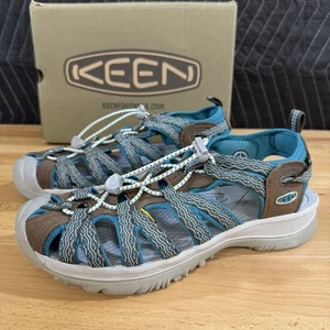 Keen Whisper Waterproof Sandals size 9 Women's Canton/Bayou Closed Toe Bungee - Picture 1 of 13